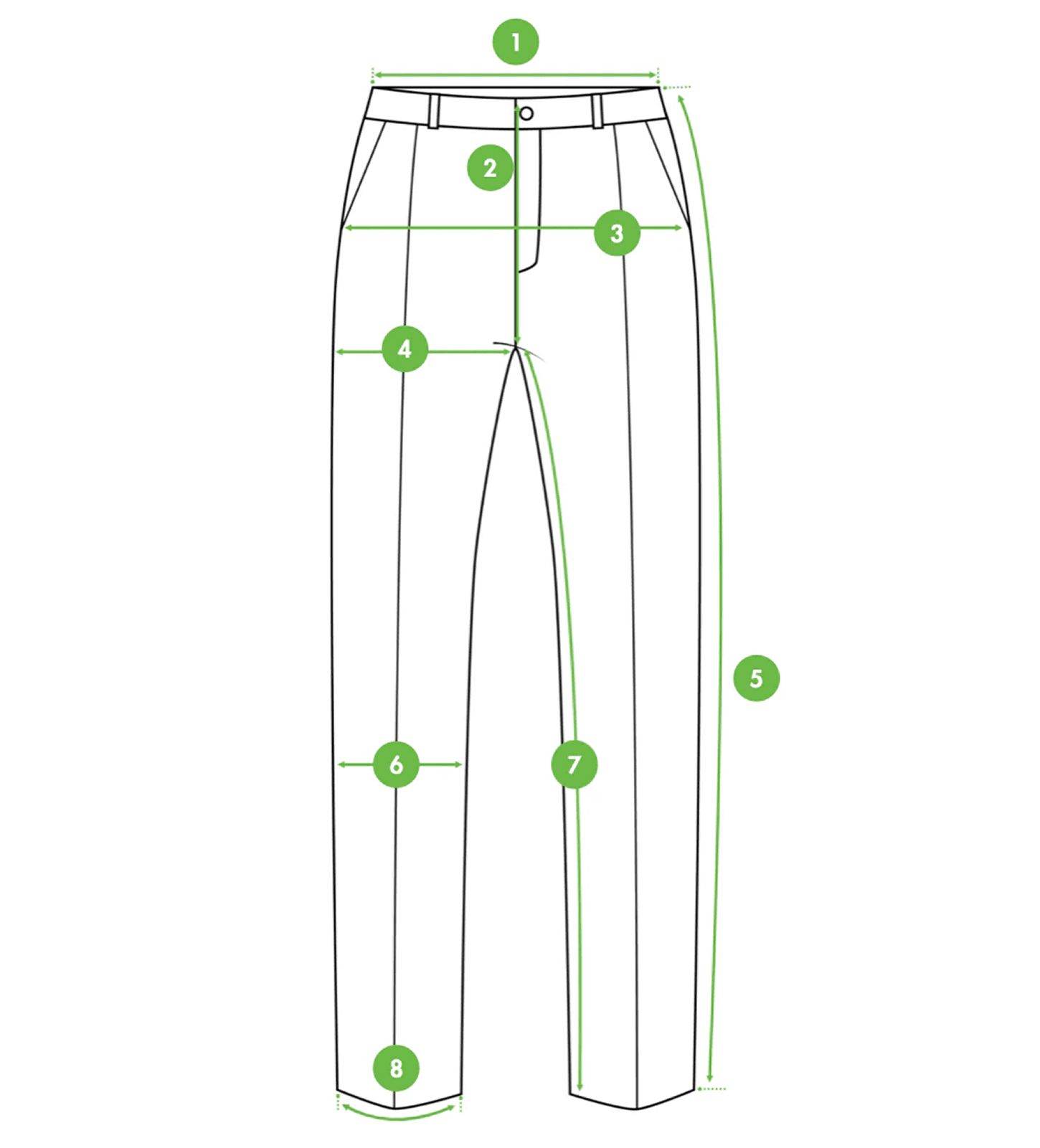 Bottom measurement diagram