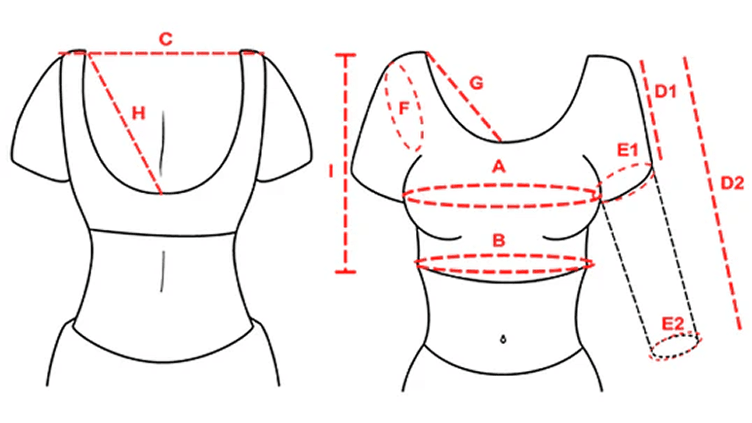 Top measurement diagram
